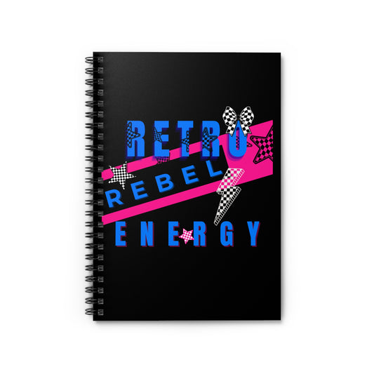 Retro Rebel 90's Energy Spiral Notebook