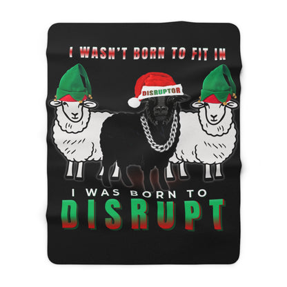 Christmas Throw Blanket Limited Edition, Black Sheep