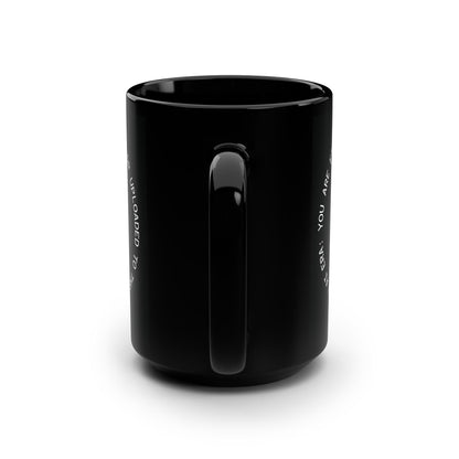 Funny Black Mug, AI Love
