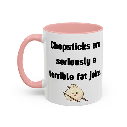 Funny Ceramic Mug, Fat Jokes Printify