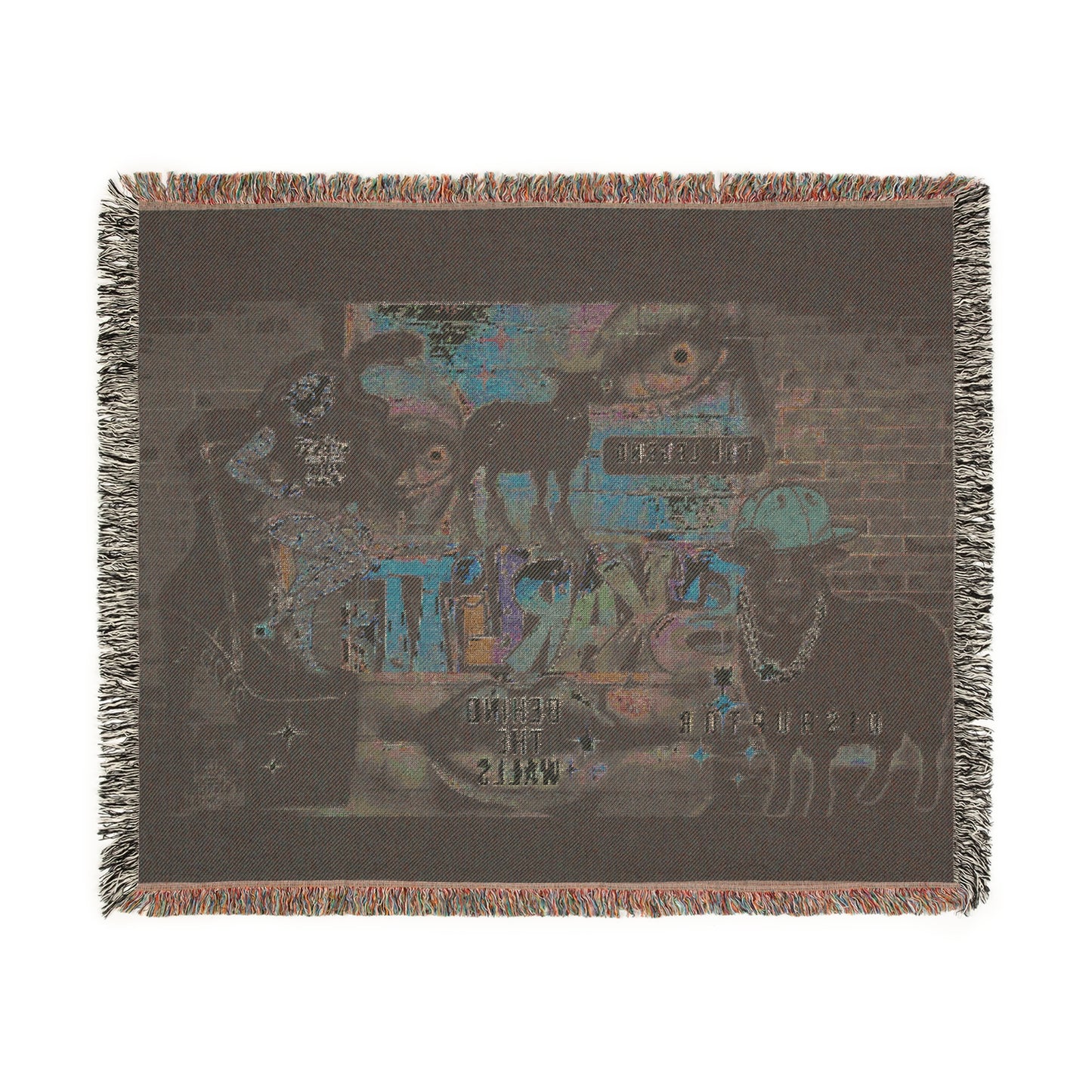 Behind The Walls – 3 Rebel Warrior's Woven Blanket/ Wall Tapestry