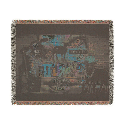 Behind The Walls – 3 Rebel Warrior's Woven Blanket/ Wall Tapestry