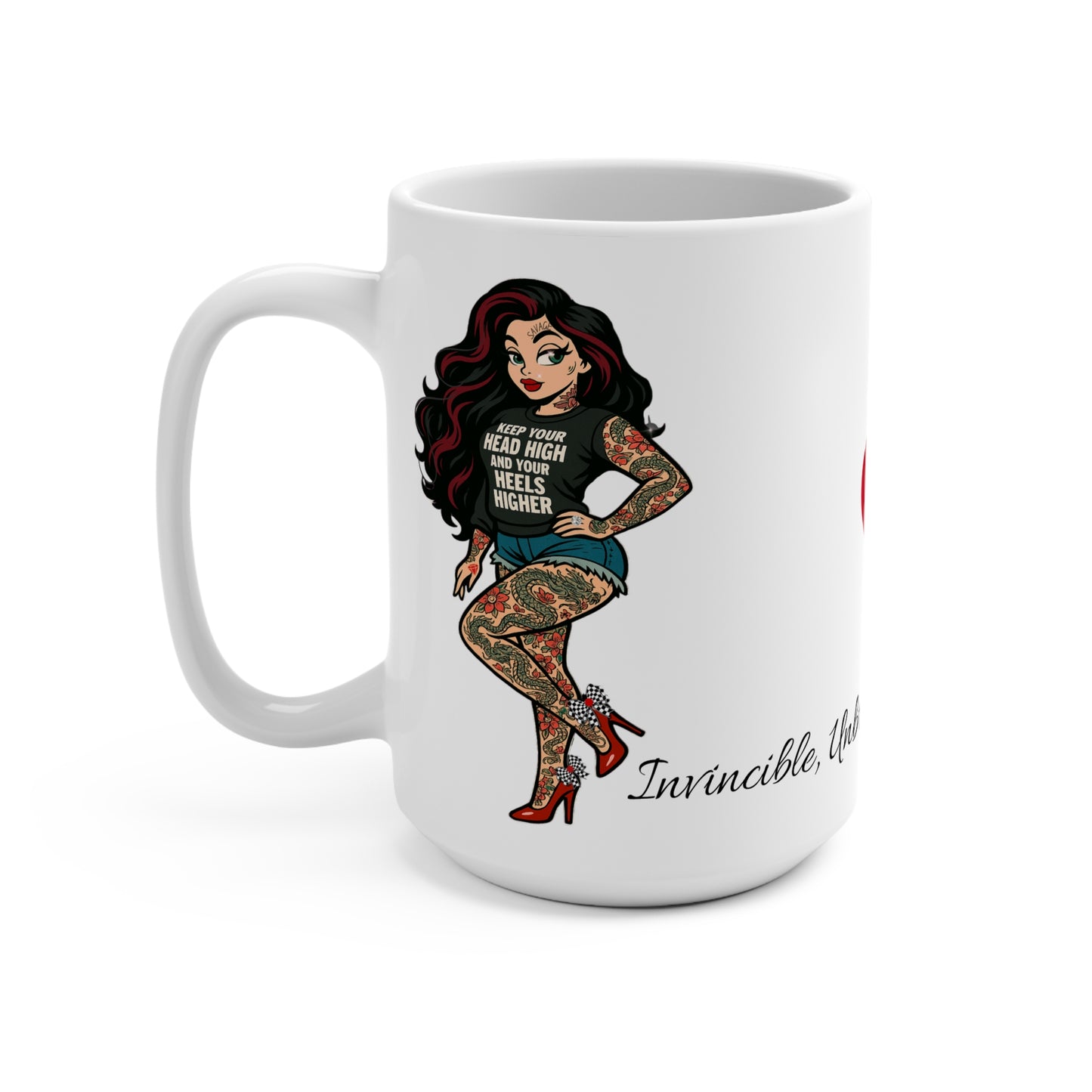 Inspiration Mug, Tattooed Sexy Skarlitt Unstoppable