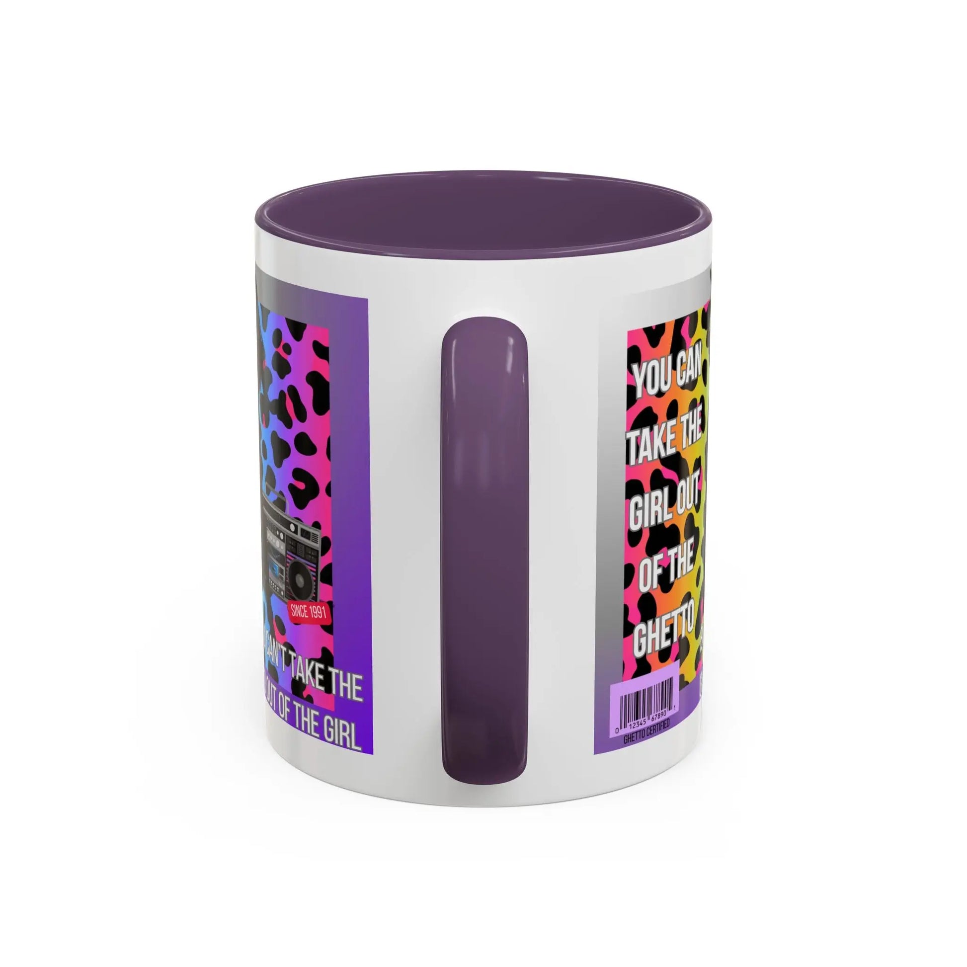 Funny Accent Mug, 8 Colors - You Can Take the Girl Out of the Ghetto Mug Printify