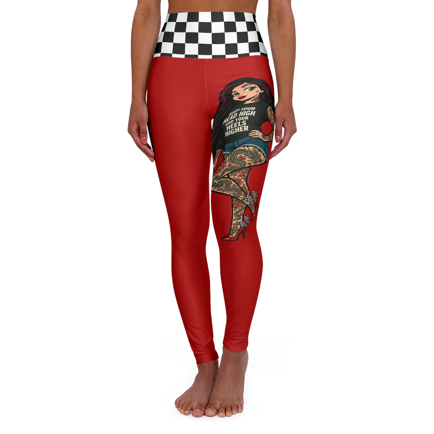 Rebel Tattooed Skarlitt High-Waisted Leggings, 4 Colors