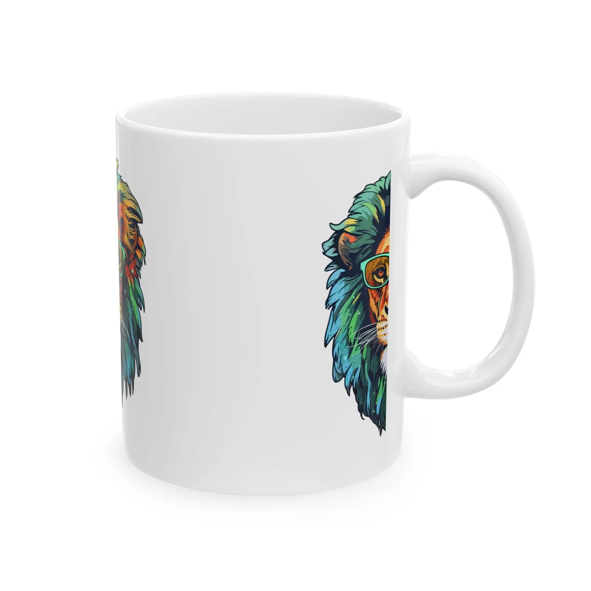 Inspirational Ceramic Mug, Lion Lovers Printify