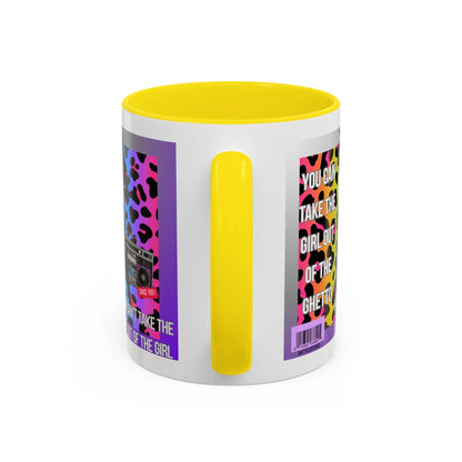 Funny Accent Mug, 8 Colors - You Can Take the Girl Out of the Ghetto Mug Printify