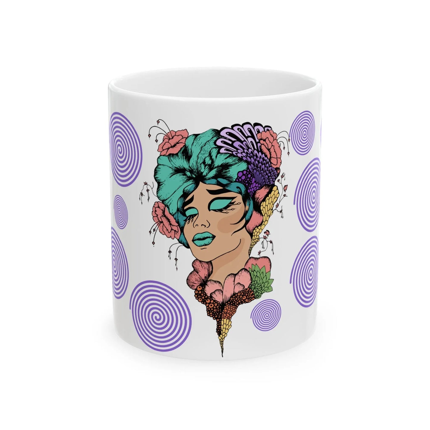 Inspirational Ceramic Mug, Good Energy Printify