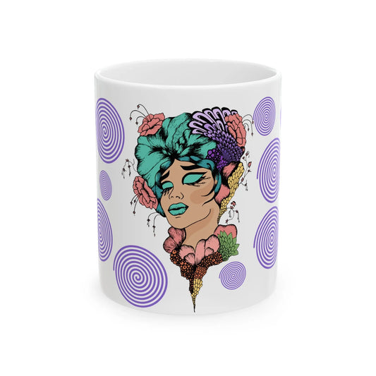 Inspirational Ceramic Mug, Good Energy Printify