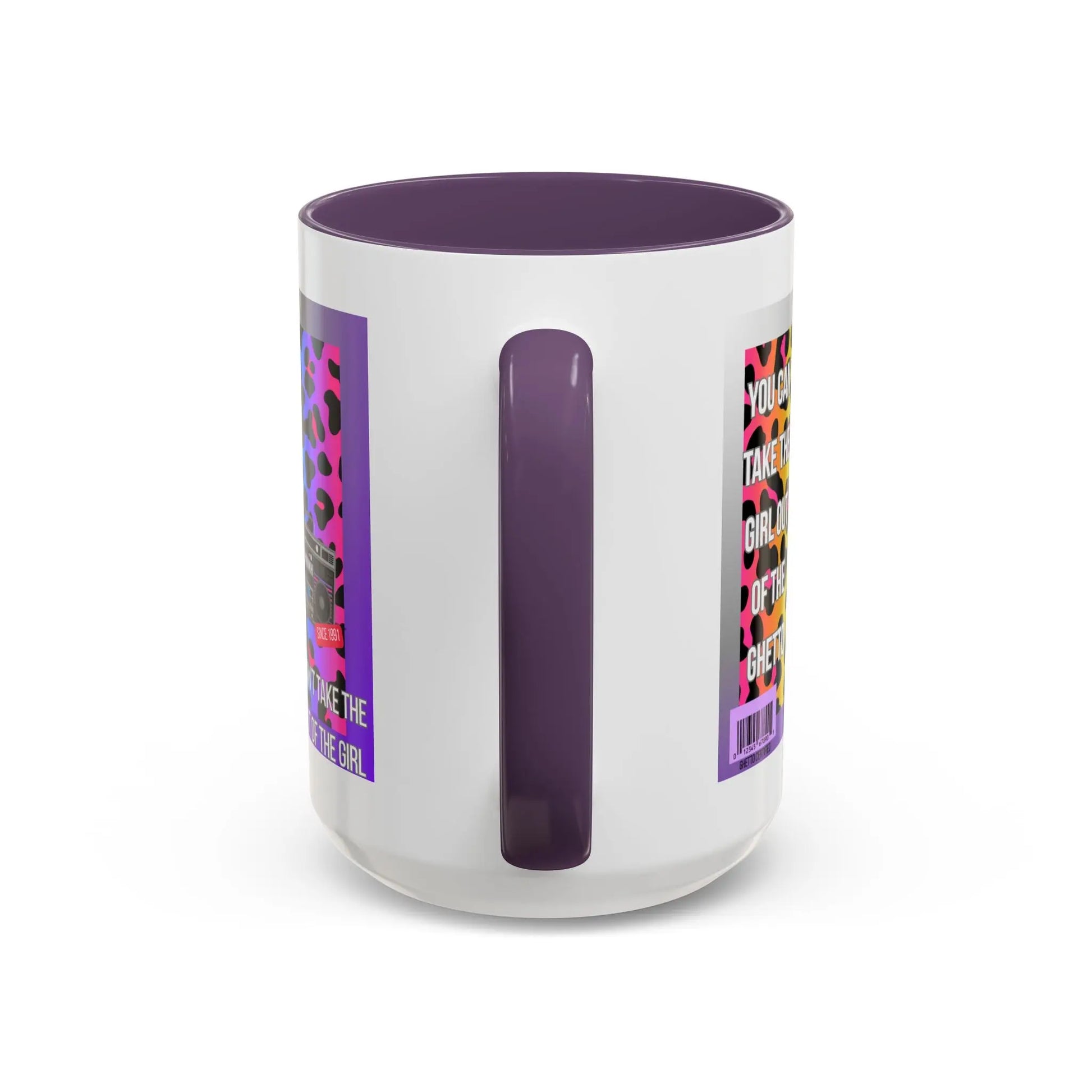 Funny Accent Mug, 8 Colors - You Can Take the Girl Out of the Ghetto Mug Printify