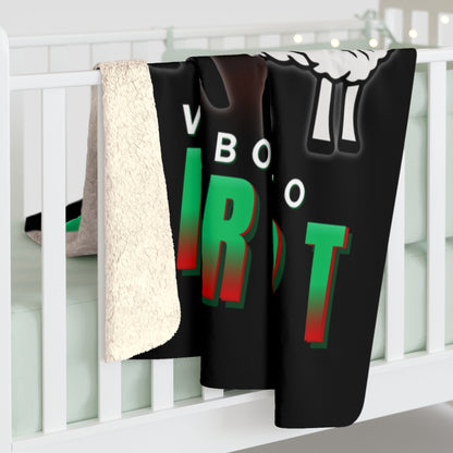 Christmas Throw Blanket Limited Edition, Black Sheep