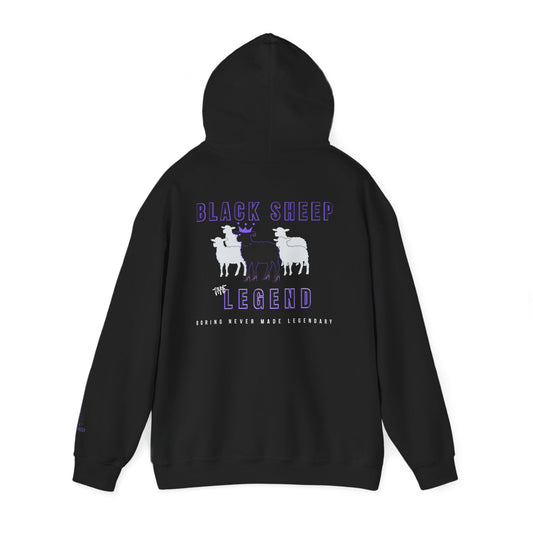 Black Sheep The Legend Hooded Sweatshirt, Unisex Feminine Cut