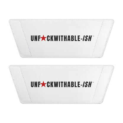 UNF★CKWITHABLE-ISH™ Men's Adjustable Slides White/ Red Star