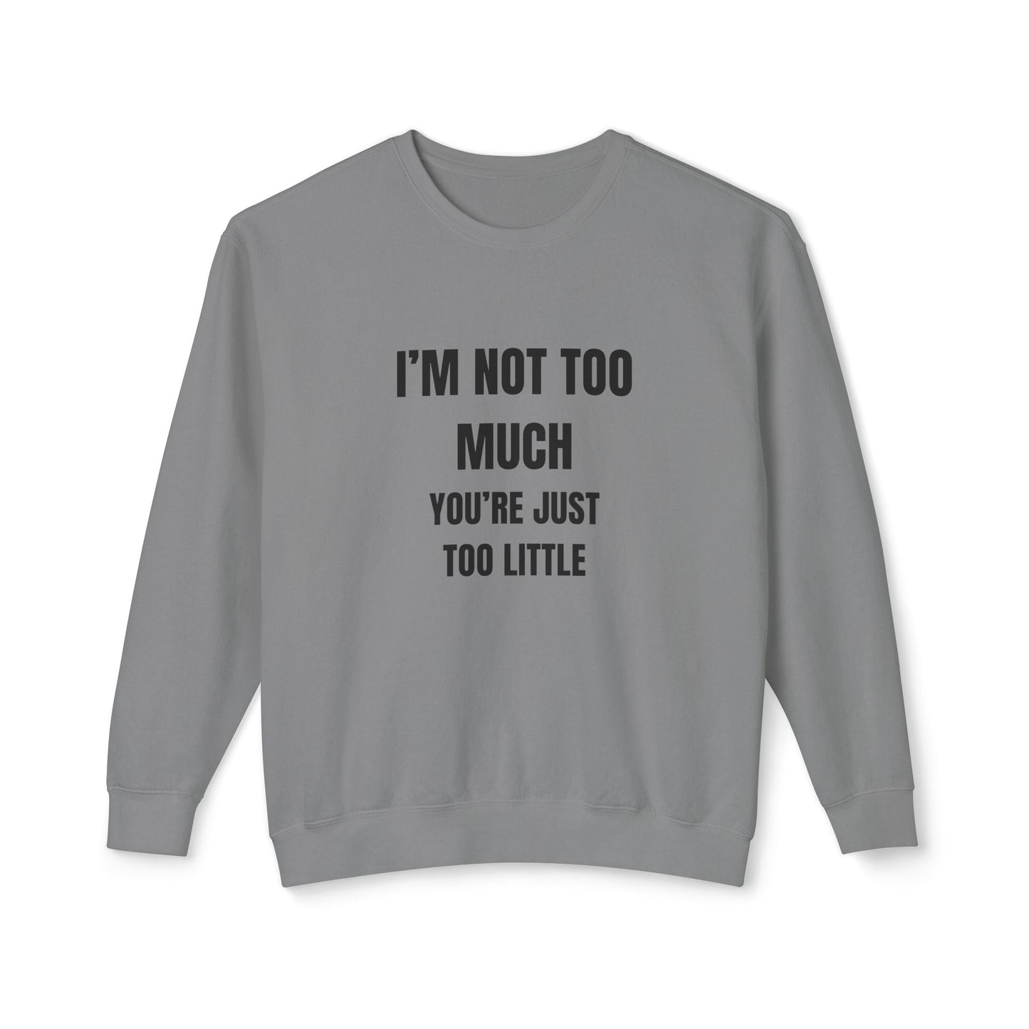Adult Humor Crewneck Sweatshirt - Fun Size F*ck Boys Printify