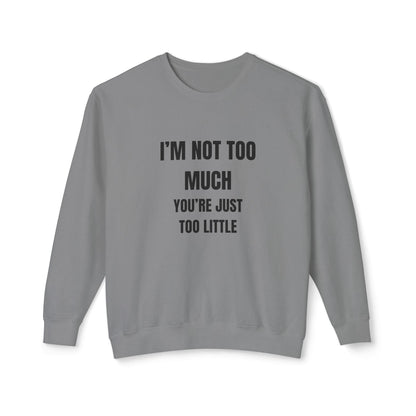 Adult Humor Crewneck Sweatshirt - Fun Size F*ck Boys Printify