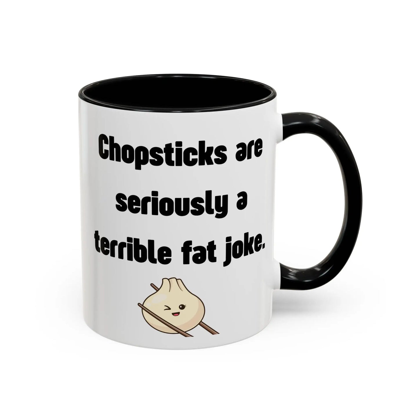 Funny Ceramic Mug, Fat Jokes Printify