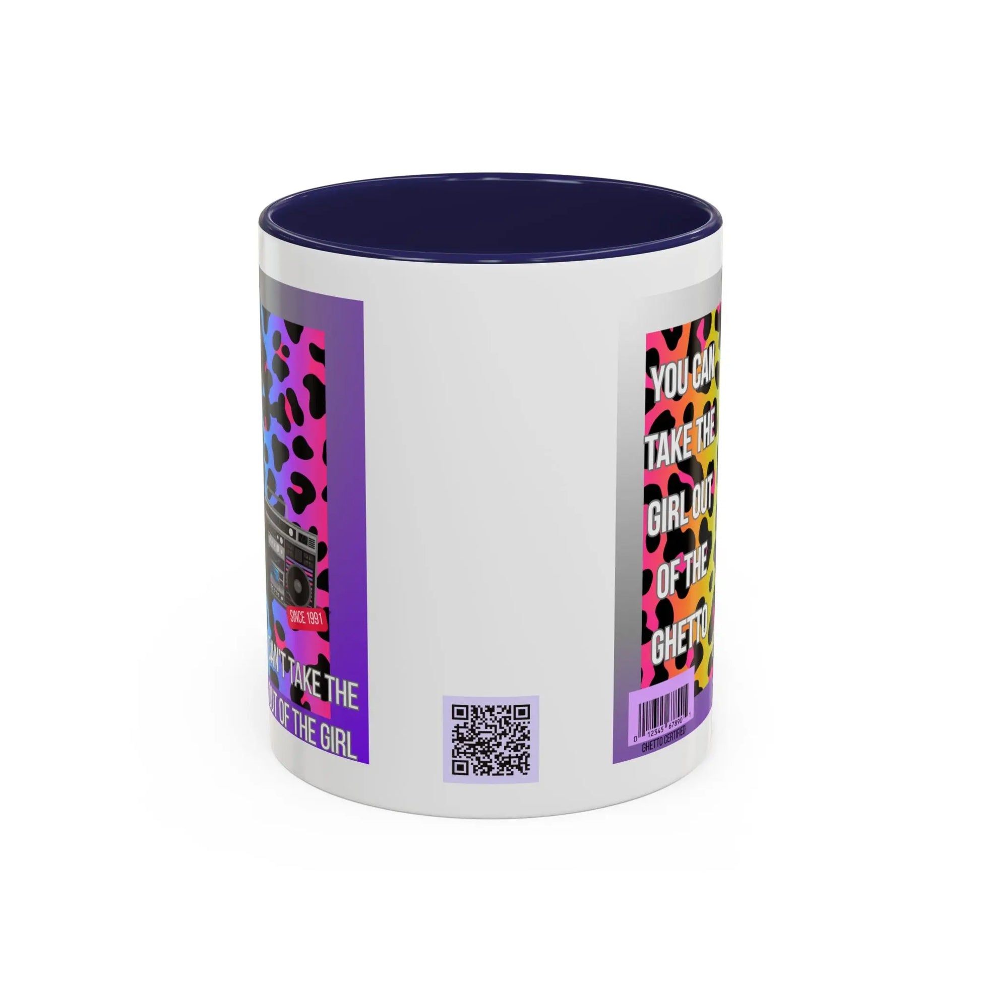 Funny Accent Mug, 8 Colors - You Can Take the Girl Out of the Ghetto Mug Printify