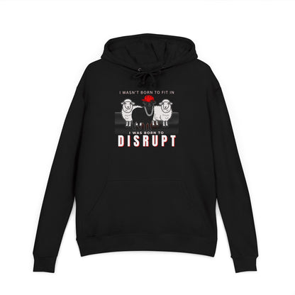 Black Sheep Born to Disrupt Bundle, Streetwear Terry Cloth Hoodie + Mug