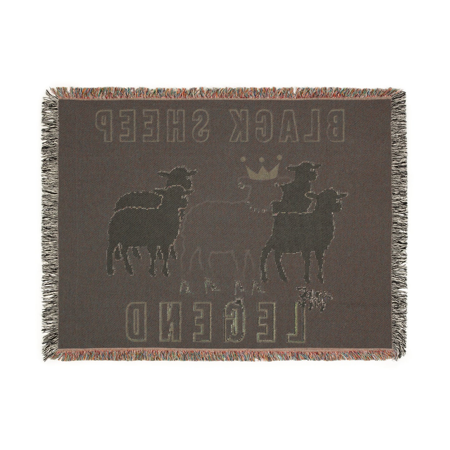 Black Sheep The Legend Oversized Woven Throw Blanket 80x60