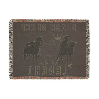 Black Sheep The Legend Oversized Woven Throw Blanket 80x60