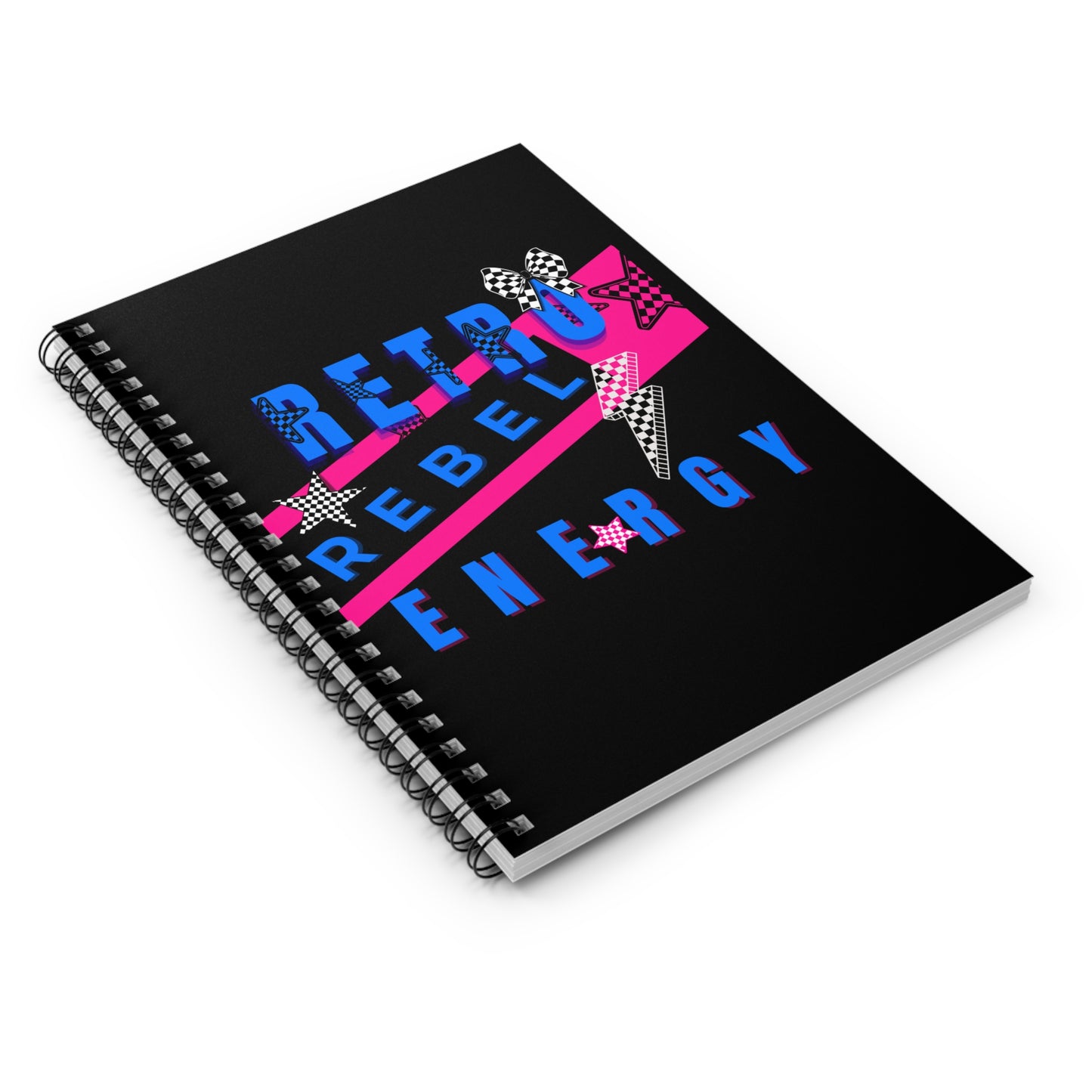 Retro Rebel 90's Energy Spiral Notebook