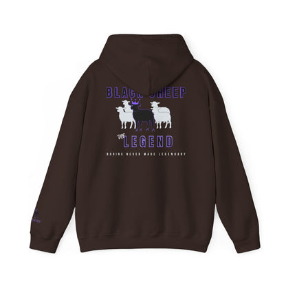 Black Sheep The Legend Hooded Sweatshirt, Unisex Feminine Cut
