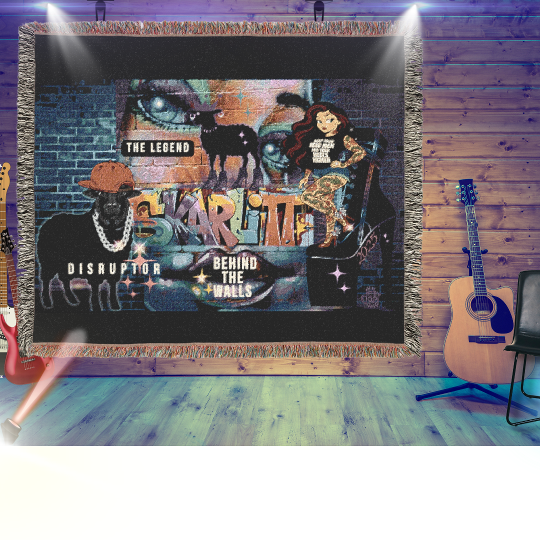 Behind The Walls – 3 Rebel Warrior's Woven Blanket/ Wall Tapestry