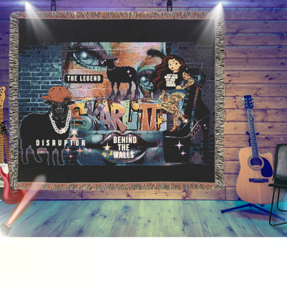 Behind The Walls – 3 Rebel Warrior's Woven Blanket/ Wall Tapestry