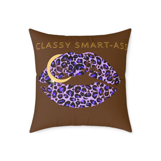 Classy Smart-Ass Leopard Pillow