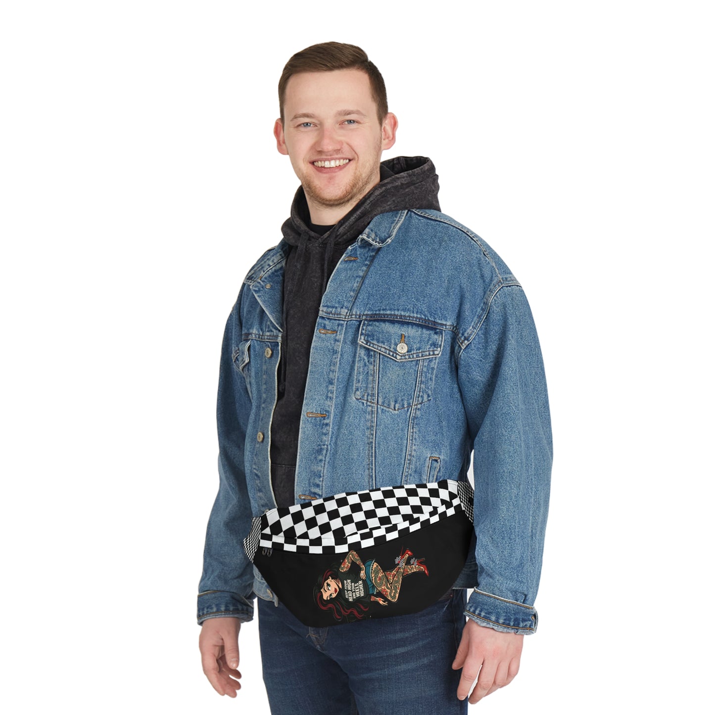 Tattooed Skarlitt Large Fanny Pack, Retro Rebel Limited Edition Colors