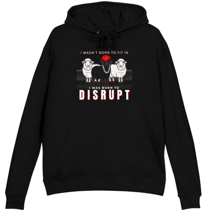 Black Sheep Born to Disrupt Bundle, Streetwear Terry Cloth Hoodie + Mug