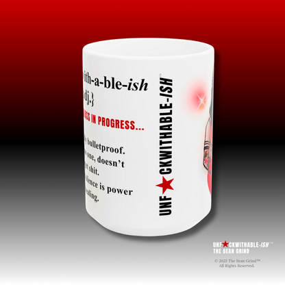 UNF★CKWITHABLE-ISH™ Definition Mug, Skarlitt Silhouette